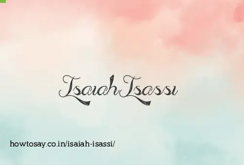 Isaiah Isassi