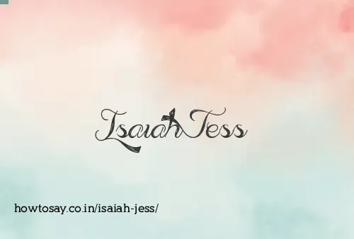 Isaiah Jess