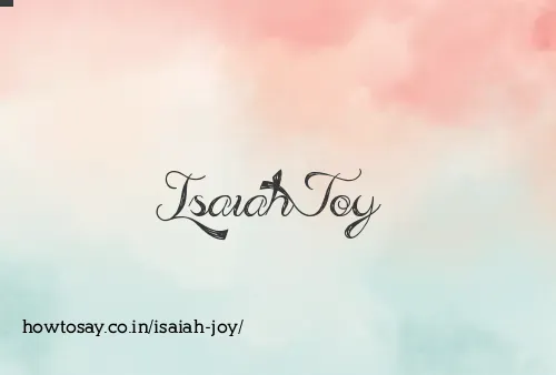 Isaiah Joy