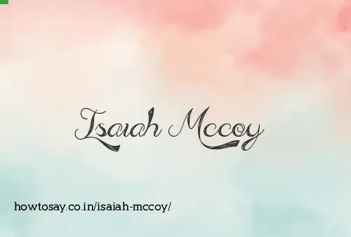 Isaiah Mccoy