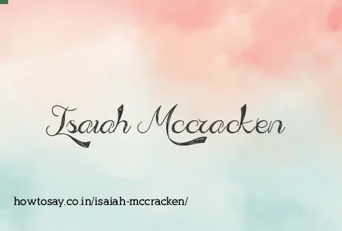 Isaiah Mccracken