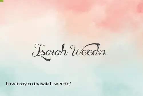 Isaiah Weedn