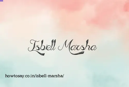 Isbell Marsha