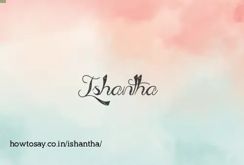 Ishantha