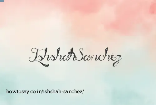 Ishshah Sanchez