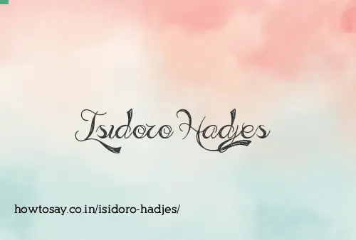 Isidoro Hadjes