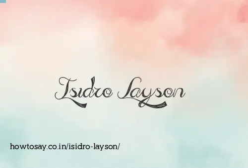 Isidro Layson
