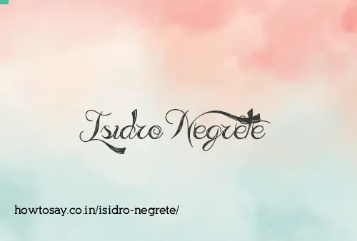Isidro Negrete