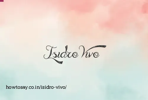 Isidro Vivo