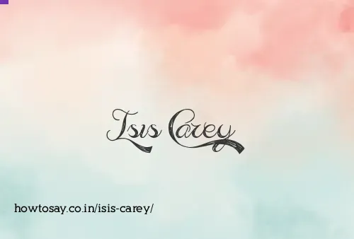 Isis Carey