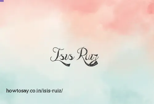 Isis Ruiz