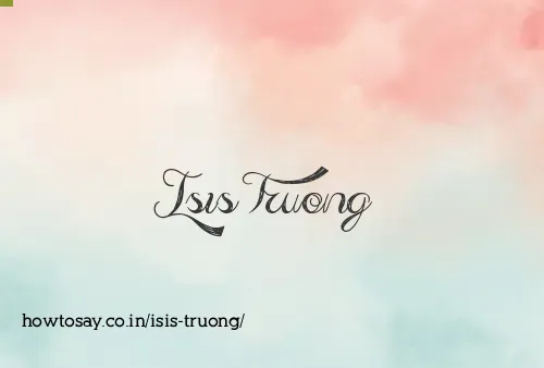 Isis Truong