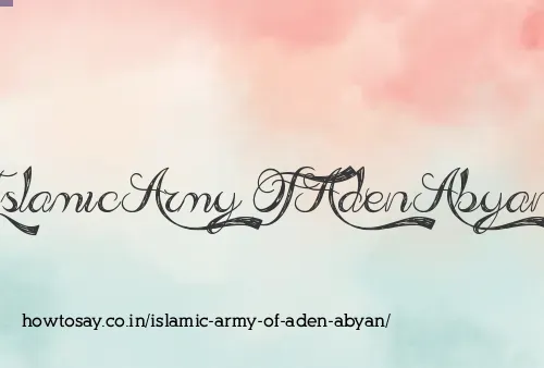 Islamic Army Of Aden Abyan