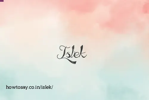 Islek