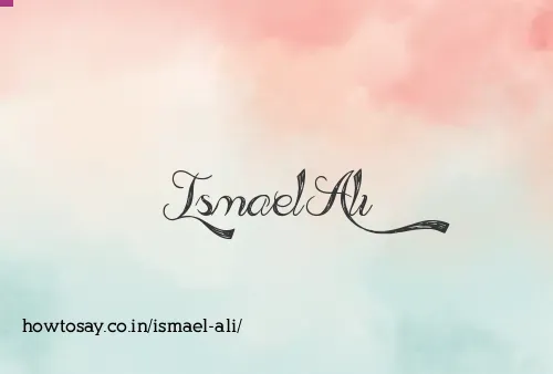 Ismael Ali