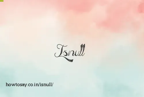 Isnull