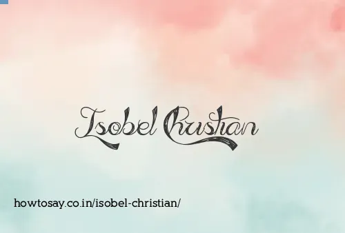 Isobel Christian