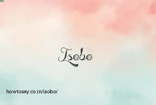 Isobo