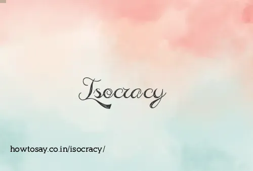 Isocracy