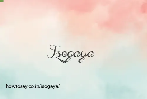 Isogaya