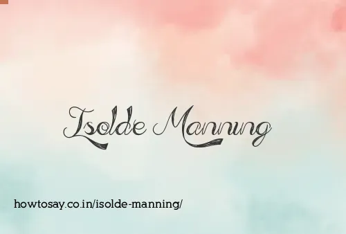 Isolde Manning