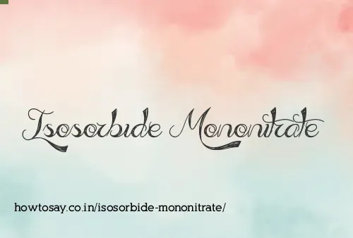 Isosorbide Mononitrate