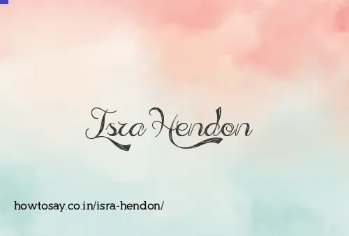 Isra Hendon