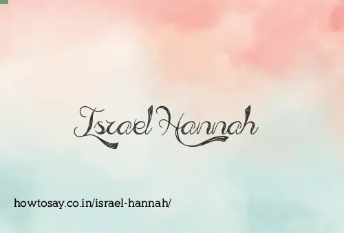 Israel Hannah