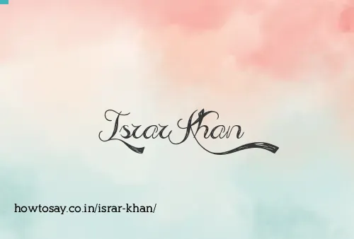 Israr Khan