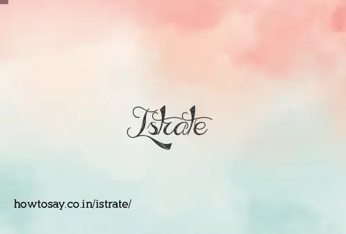 Istrate