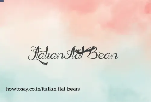 Italian Flat Bean