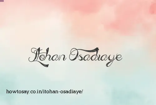 Itohan Osadiaye
