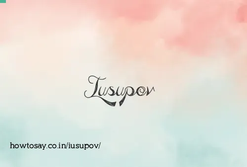 Iusupov
