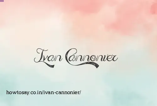 Ivan Cannonier