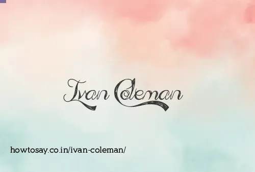 Ivan Coleman