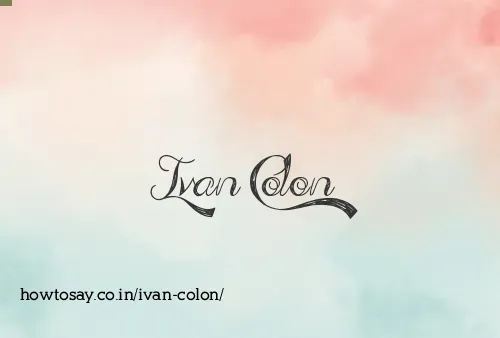 Ivan Colon