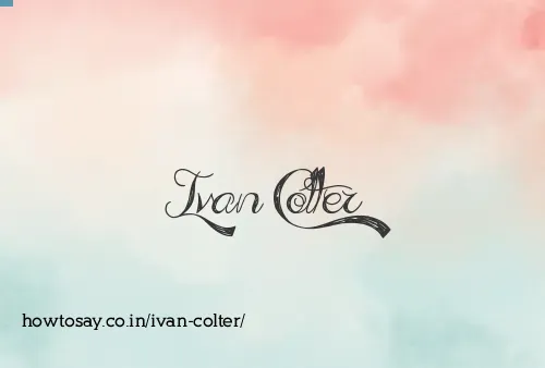 Ivan Colter