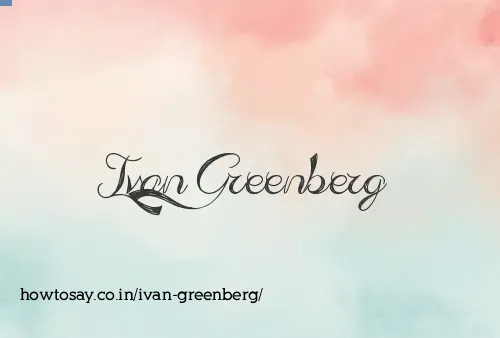Ivan Greenberg