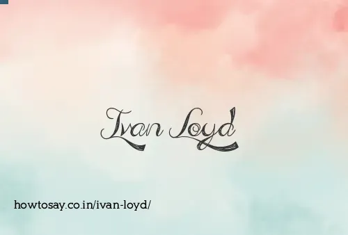 Ivan Loyd