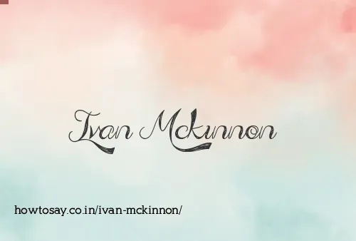 Ivan Mckinnon