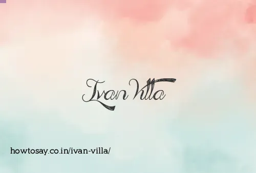 Ivan Villa