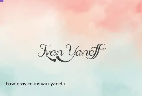 Ivan Yaneff