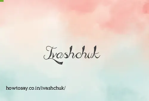 Ivashchuk
