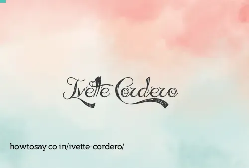 Ivette Cordero
