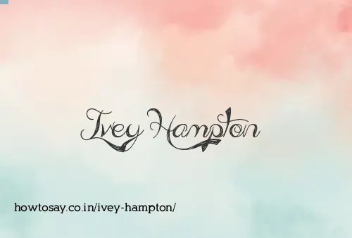 Ivey Hampton
