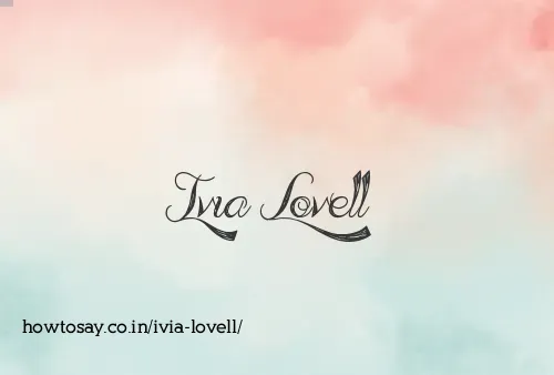 Ivia Lovell