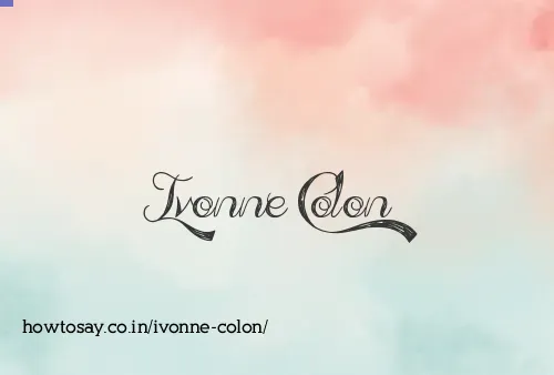 Ivonne Colon