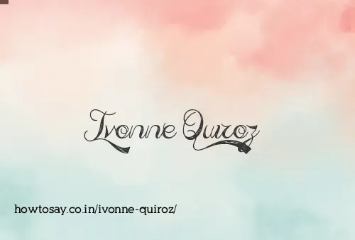 Ivonne Quiroz
