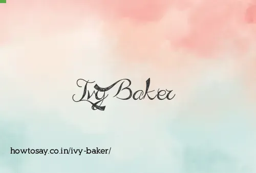 Ivy Baker