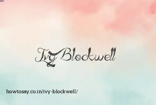 Ivy Blockwell